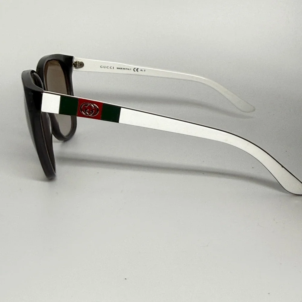 Gucci GG 3539/S 5FB81 Sunglasses‎ Black White Web Stripe 62-11-135 Made in Italy